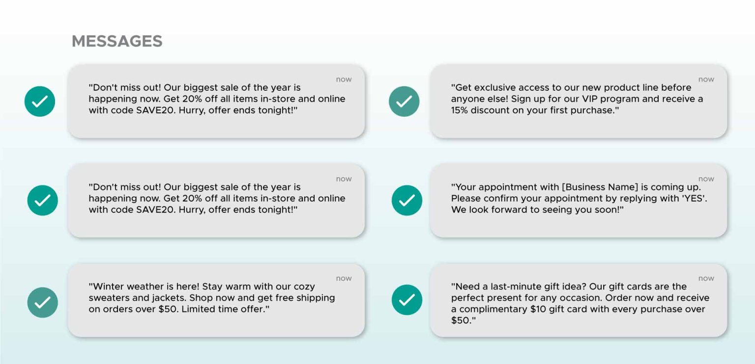 10 best SMS marketing text examples by SMS Astral